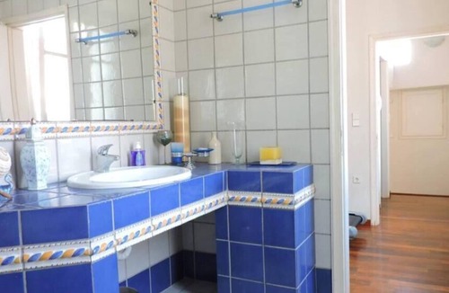 Andros Town House | Holiday Home 'Vaggos House' with Mountain View, Shared Terrace and Wi-Fi