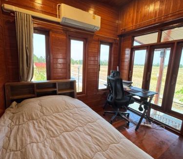 Buriram House | Lakeside Thai wooden House