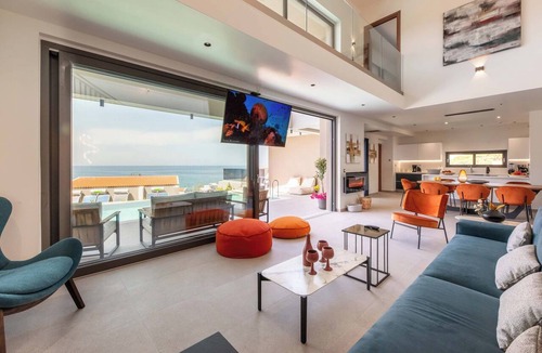 Kato Galatas Villa | Lusol Seafront Villa II-Free* Heated pool, 100m Sea