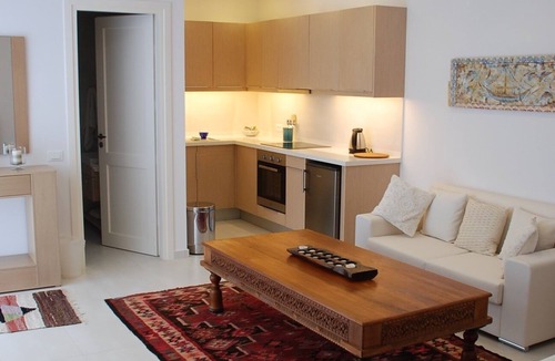 Istron Apartment | Luxury 2 person open plan apartment, private infinity pool, spectacular views