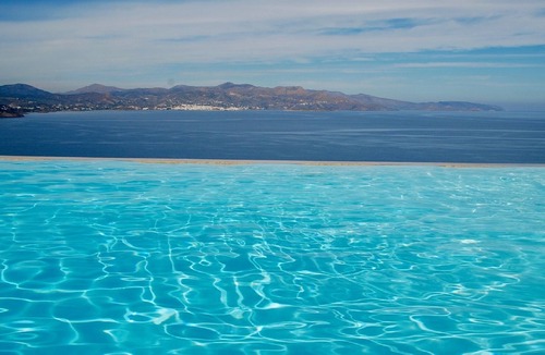 Istron Apartment | Luxury 2 person open plan apartment, private infinity pool, spectacular views