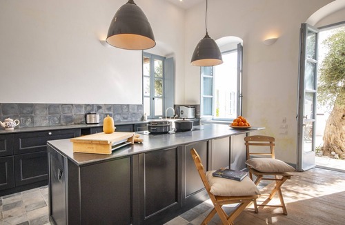 Symi Villa | Luxury family villa with panoramic views of Symi, jacuzzi and beach access