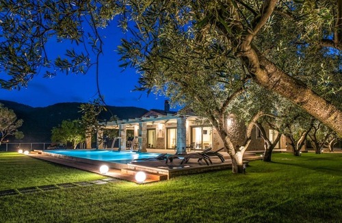 Limni Keri Villa | Luxury Villa Zante | Villa Artina | Poolside Bar | Childrens Playground | Sea.