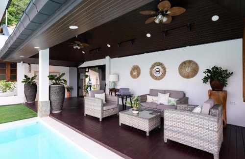 Na Thon Villa | M&M Viila 6卧室 海景日落 滑梯泳池 瑜伽 网球场 花园 钢琴儿童 大庄园别墅