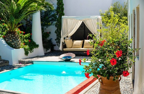 Megalochori House | Mansion Sophia, with pool and panoramic terrace