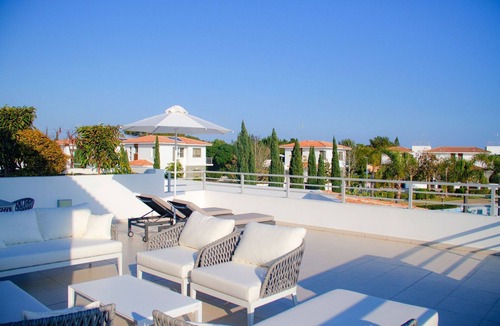 Mazotos Villa | Mazatos Beachfront Gardens | Apartment with Balcony | Stunning & Tranquil.