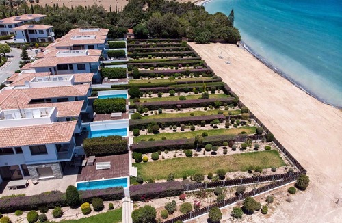 Mazotos Villa | Mazatos Beachfront Gardens | Villa with Garden View and Private Pool| Stunning.