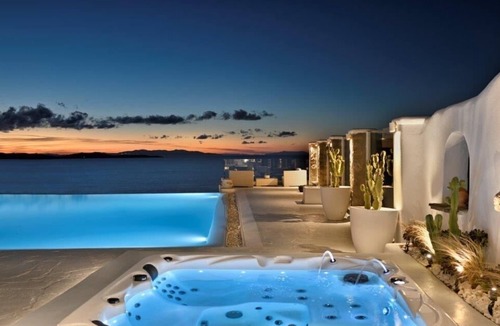 Agios Ioannis Villa | MYKONOS CALYPSO SUNSET LUXURY VILLA POOL-HOT TUB