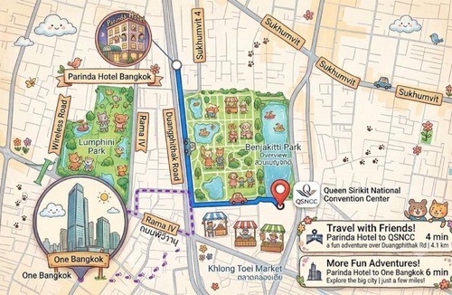 Ploenchit Hotel | Parinda Hotel - near Benjakitti Park & Queen Sirikit National Convention Center