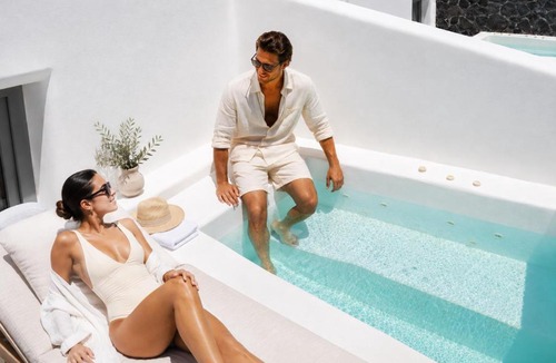 Perissa Apartment | Perissa Libero Suites-Private Jetted Tub- Adults Only
