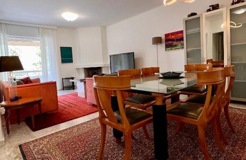 Khalandrion Apartment | Red Apartment wt Indoor Parking near Marousi Hospitals, by PromosHomes