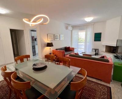 Khalandrion Apartment | Red Apartment wt Indoor Parking near Marousi Hospitals, by PromosHomes