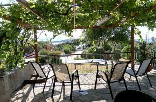 Chalcis Cottage | Seafront cottage with orchard and garden