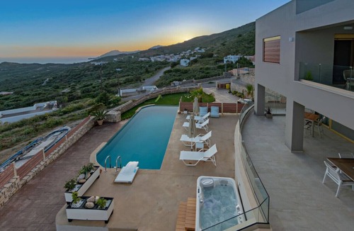 Mariou Villa | Seaview Villa w/Heated Pool, Hot Tub, Sauna & BBQ!