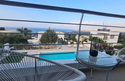 Latchi Villa | Spacious Villa in Neo Chorio, Panoramic Sea Views to Polis Chrysochous Bay, A/C & Private Pool!