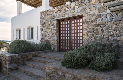 Ornos Villa | Spectacular Seaside Villa, St. John beach, Private Pool, Sunset View Over Delos
