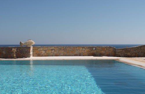 Makry Gialos Villa | STEAMED CLEANED Luxury Villa, Private Heated Pool, Sea & Mountain Views