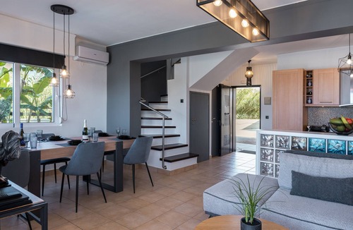Maleme Villa | Steps from Maleme beach, walking distance to shops, private pool!