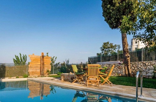 Kastellos Villa | Stunning private villa with A/C, WIFI, private pool, TV, terrace, panoramic view and parking
