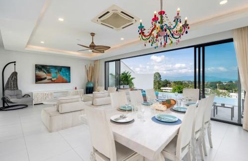 Bophut Hills Villa | Stunning X Space Villa Sea View Infinity Pool