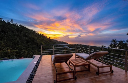 Lamai House | "Sunrise Hills" Tranquil 4br pool villa sea view