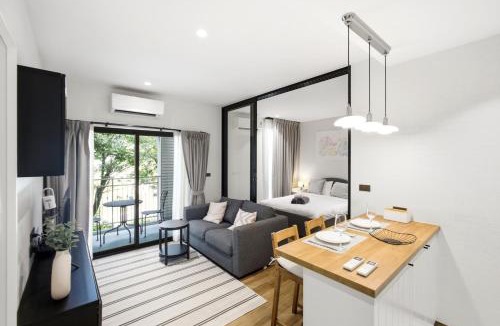Ban Sakhu Apartment | The Title Halo 1 Stylish 1BR Pool & Gym Nai Yang Beach
