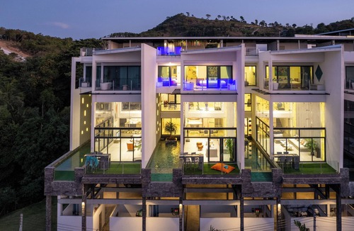 Bophut Villa | Tranquil Seaside Villa: Cinema, Fitness,Beach Walk