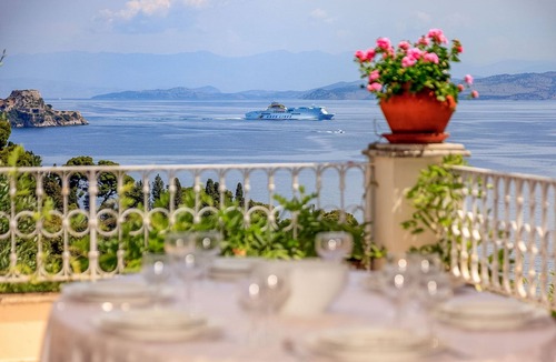 Corfu Town Villa | Villa Aphrodite - Luxury Elegant Villa With The Most Stunning View of Corfu