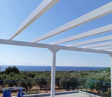 Aipeia Villa | VILLA BLUE COCOON - Chrani Messinia Peloponnese- Rooftop sea view 550 m from beach next to Kalamata Koroni Costa Navarino