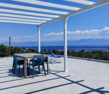 Aipeia Villa | VILLA BLUE COCOON - Chrani Messinia Peloponnese- Rooftop sea view 550 m from beach next to Kalamata Koroni Costa Navarino