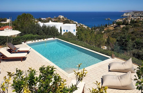 Agia Pelagia Villa | "Villa Caress" - Spacious villa with private pool and sea view
