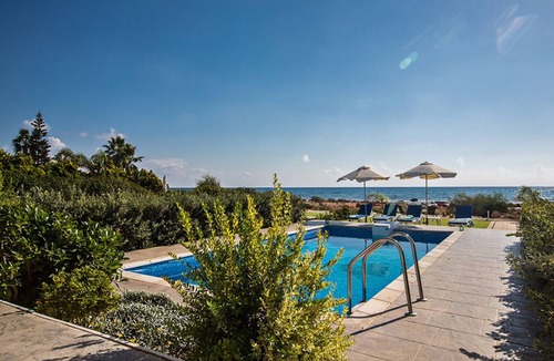 Ayia Thekla Villa | Villa Iova, Stunning 3BDR Ayia Thekla Seafront Villa with Private Pool