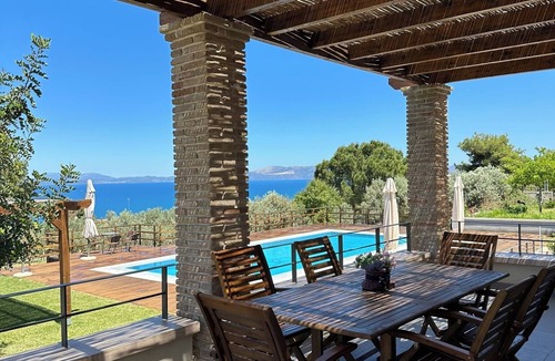 Oropos Villa | Villa Kalamos/Sea View & Pool nearby Athens