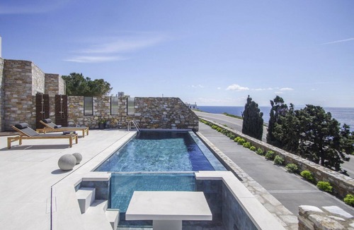 Vari Villa | Villa Marenthe | 3 BDR | Sea Views | Pool | Syros