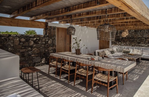 Agios Ioannis Villa | Villa Nostos: Six bedroom luxury family villa with breathtaking sunset view
