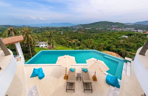 Bophut Hills Villa | Villa Pearl - 5 Bed Private Pool Sea View Villa