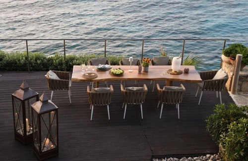 Amoudi Villa | Waterfront Villa Alexandros with Outdoor Jetted Tub