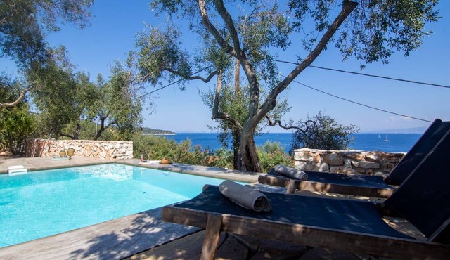 Astryneon Suite, Divine Sea Views, Private Pool, Furnished Terrace, Paxos in Paxos