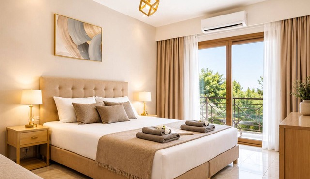 Charming 1 triple-bedroom in quaint Georgioupoli with AC in Georgioupoli