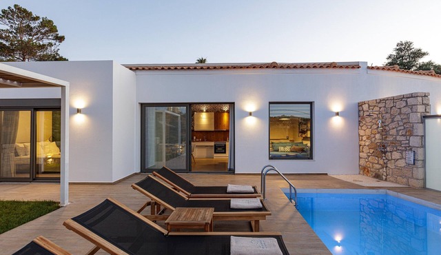 Contemporary 2 Bedroom Villa in Sfakaki - Private Pool, Sea Views (accessible for limited mobility)