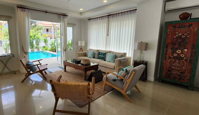 Phuket Thailand 4 bedroom private pool villa short drive from beach and shops
