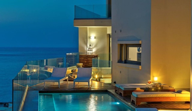 RocSea Sea View Apartment with Spa Bath in Chania | Alectrona Living Crete