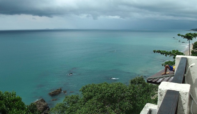 Sea View Villa no.2 Nui Beach (two AC rooms, kitchenette,large terrace, 5+1 pax)