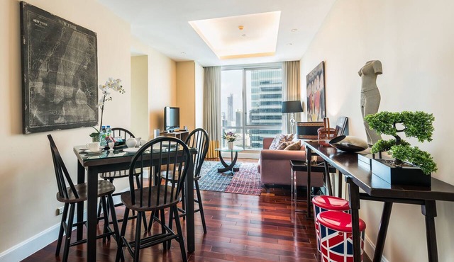Serviced 2 Bed PANORAMIC SKY VILLAS with View, Pool and BTS