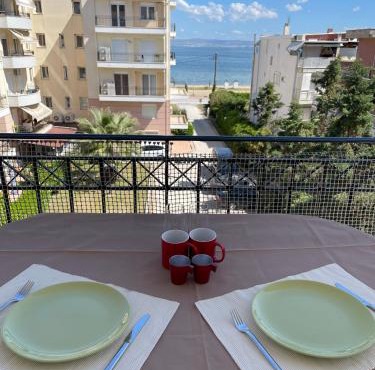 Strand Wohnung, Lux, Meerblick, WiFi, Klimaanlagen in Agia Triada