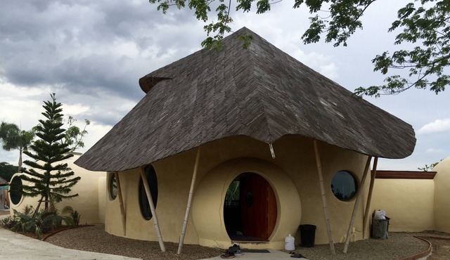 Stunning bamboo dome home