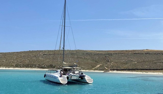 Sun-Kissed Sailing Adventure in Islas Cícladas, Mykonos