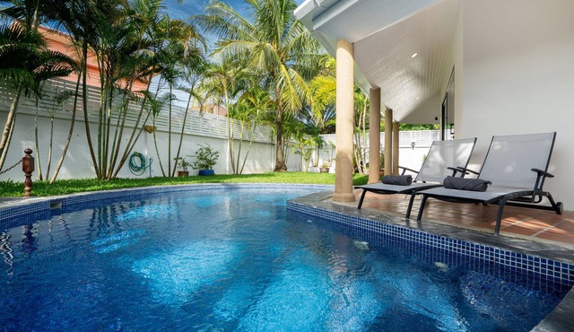 Villa Luxe Piscine Privée 2 CH -1 Sdb-4/5 P-jardin Tropical-bbq-près des Plages
