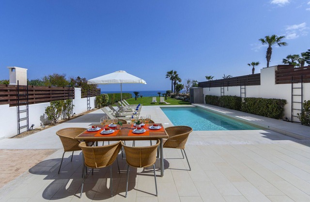You and Your Family will Love this 5 Star Beachfront Villa, Protaras Villa 1536