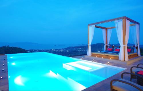 Bophut Hills Villa | 9 Bedroom Sea Blue View Villa - 5 Star with Staff SDV080A-By Samui Dream Villas